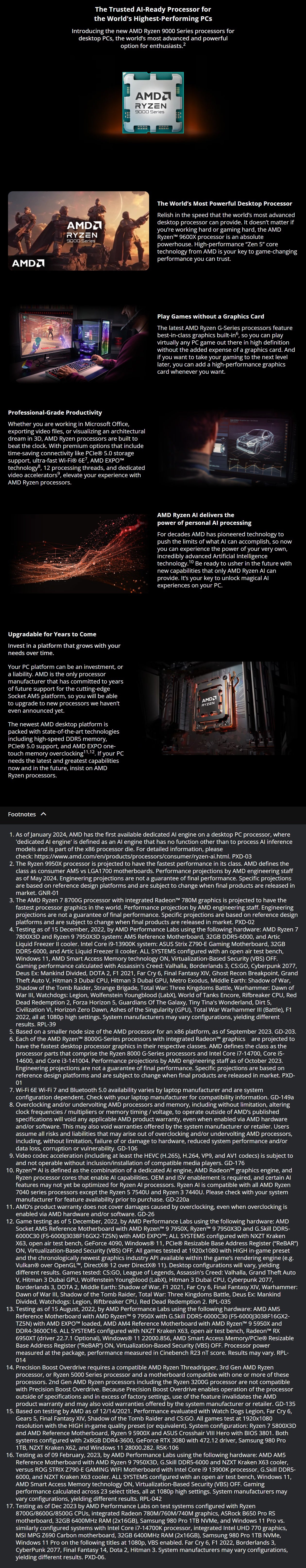 AMD Ryzen 5 9600X 6 Core AM5 5.40GHz CPU Processor long picture