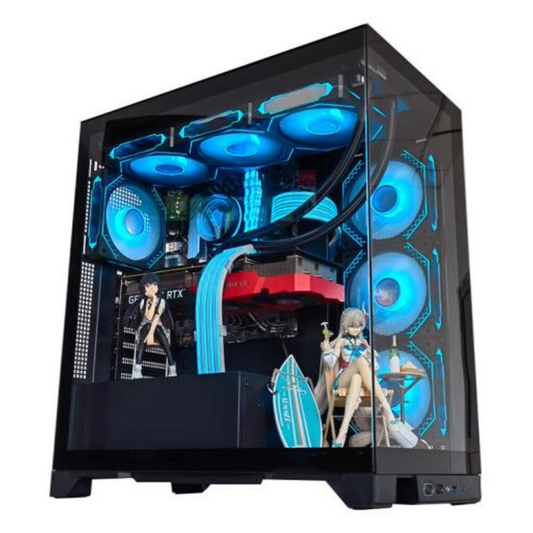 XPG INVADER X Tempered Glass Mid-Tower Case - Black(no fan included)