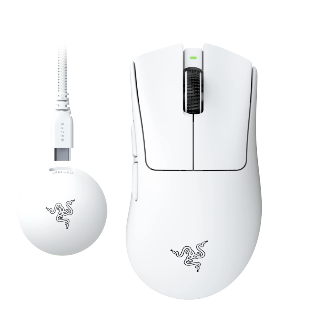 Razer DeathAdder V4 Pro Wireless Esports Gaming Mouse White Edition