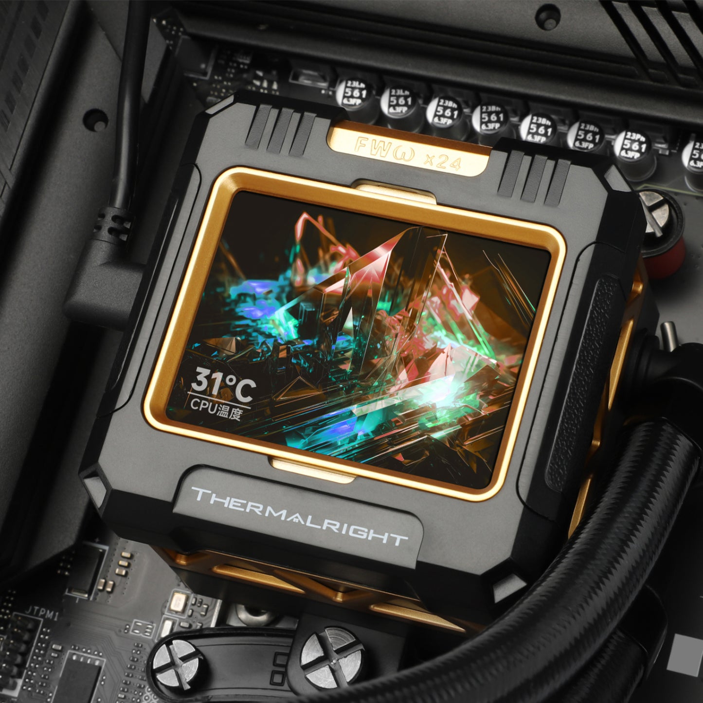 Thermalright Frozen Warframe 360 ARGB AIO Liquid CPU Cooler - Black (in bulk)