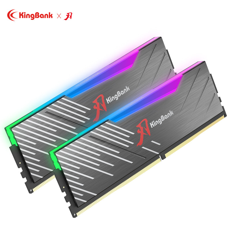Kingbank 32G(16GB x 2) 6000MHz CL36 Black RGB DDR5