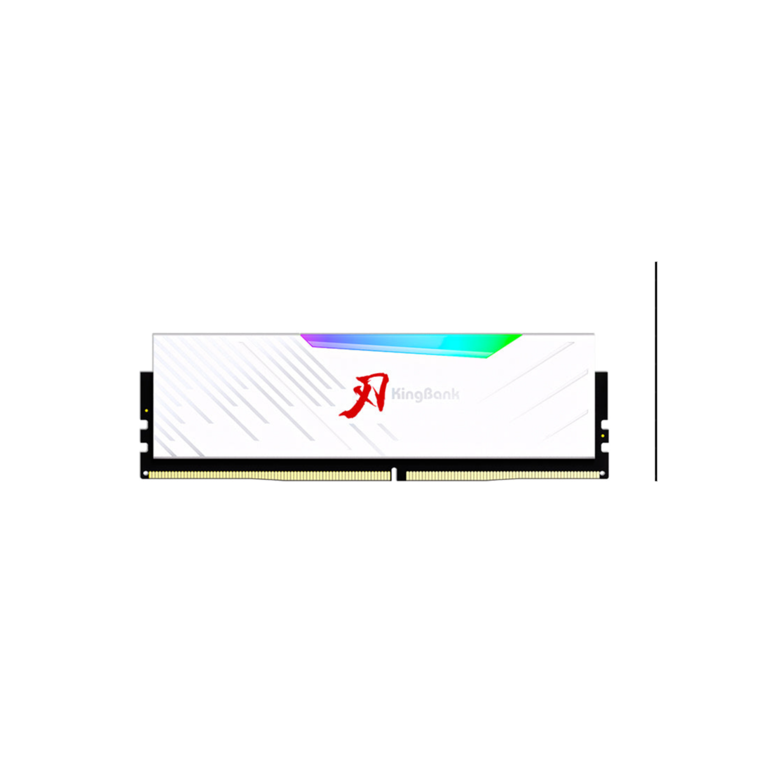 Kingbank 32G(32GB x 1) 6000MHz CL36 White RGB Hynix M-die DDR5