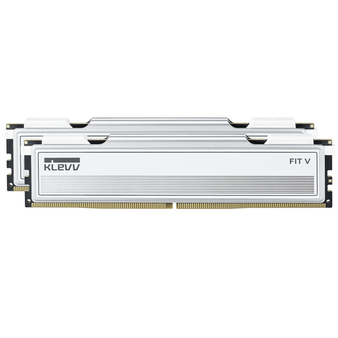 KLEVV FIT V 32GB (2 x 16GB) DDR5 6000MHz CL28 Desktop RAM - White