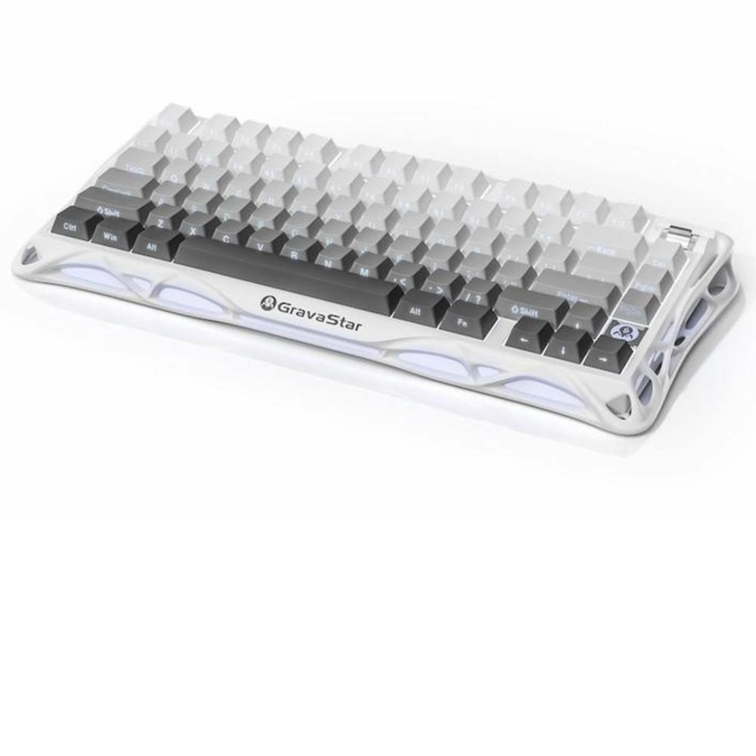 GravaStar Mercury K1 Wireless RGB Gaming Keyboard - Gradient White