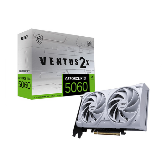 MSI GeForce RTX 5060 8G Ventus 2X OC White Graphics Card