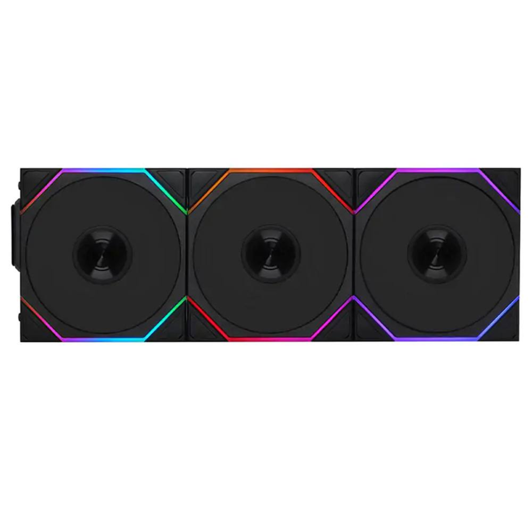 Lian Li Uni Fan TL120 Reverse Blade Wireless ARGB 120mm Fan - Black (3-Pack)