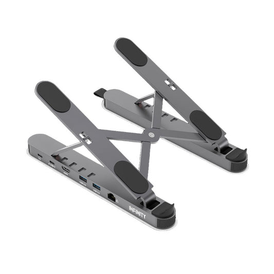 INFINITY LAPTOP STAND WITH 5-IN-1 HUB- HB348