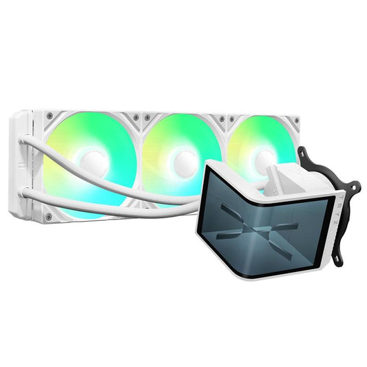 TRYX Panorama SE 360 ARGB Curved AMOLED All-in-one Liquid CPU Cooler - White