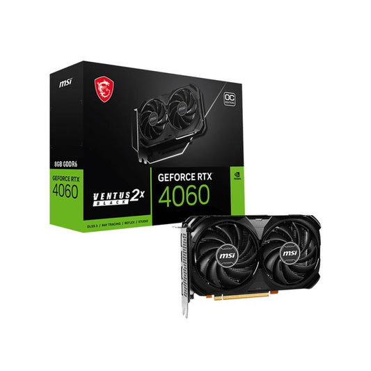 MSI GeForce RTX 4060 VENTUS 2X BLACK 8G OC Graphics Card