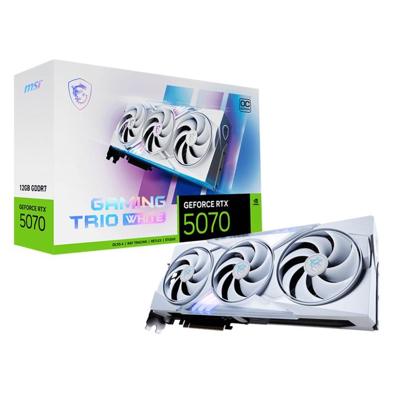 MSI Gaming RTX 5070 12g Gaming Trio OC White Graphics Card