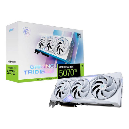 MSI GeForce RTX 5070 Ti 16G Gaming Trio OC White Graphics Card
