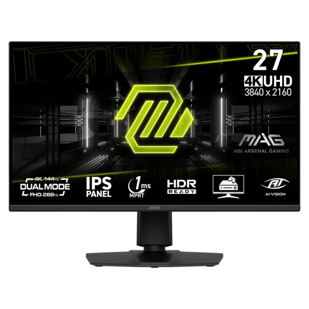 MAG 275UPD E14 27" 4K 144Hz/FHD 288Hz Dual Mode 1ms HDR Adaptive Sync IPS Gaming Monitor