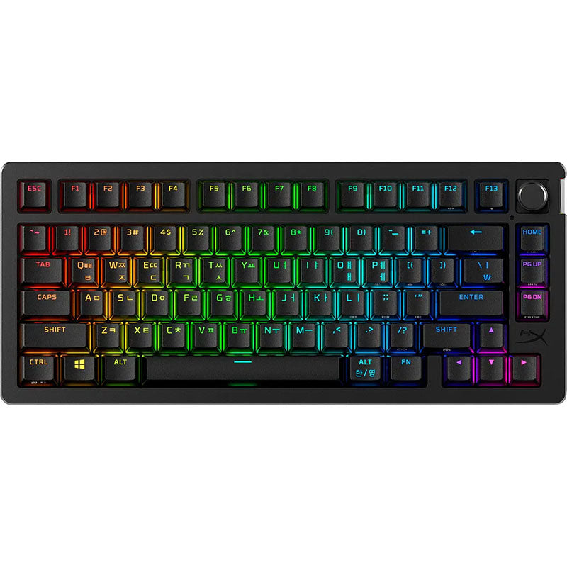 HyperX Alloy Rise 75 RGB Black Wireless Mechanical Keyboard, Red SW