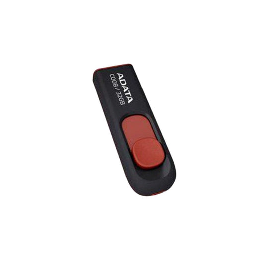 ADATA C008 Retractable Capless USB 2.0 Flash Drive 32GB Black/Red