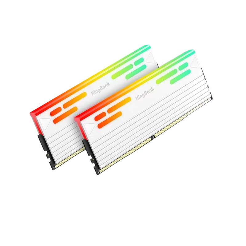 Kingbank 48G(24GB x 2) 6000MHz CL28 White RGB Hynix M-die DDR5