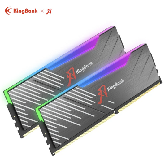 Kingbank 32G(16GB x 2) 6000MHz CL30 Black RGB Hynix M-die DDR5