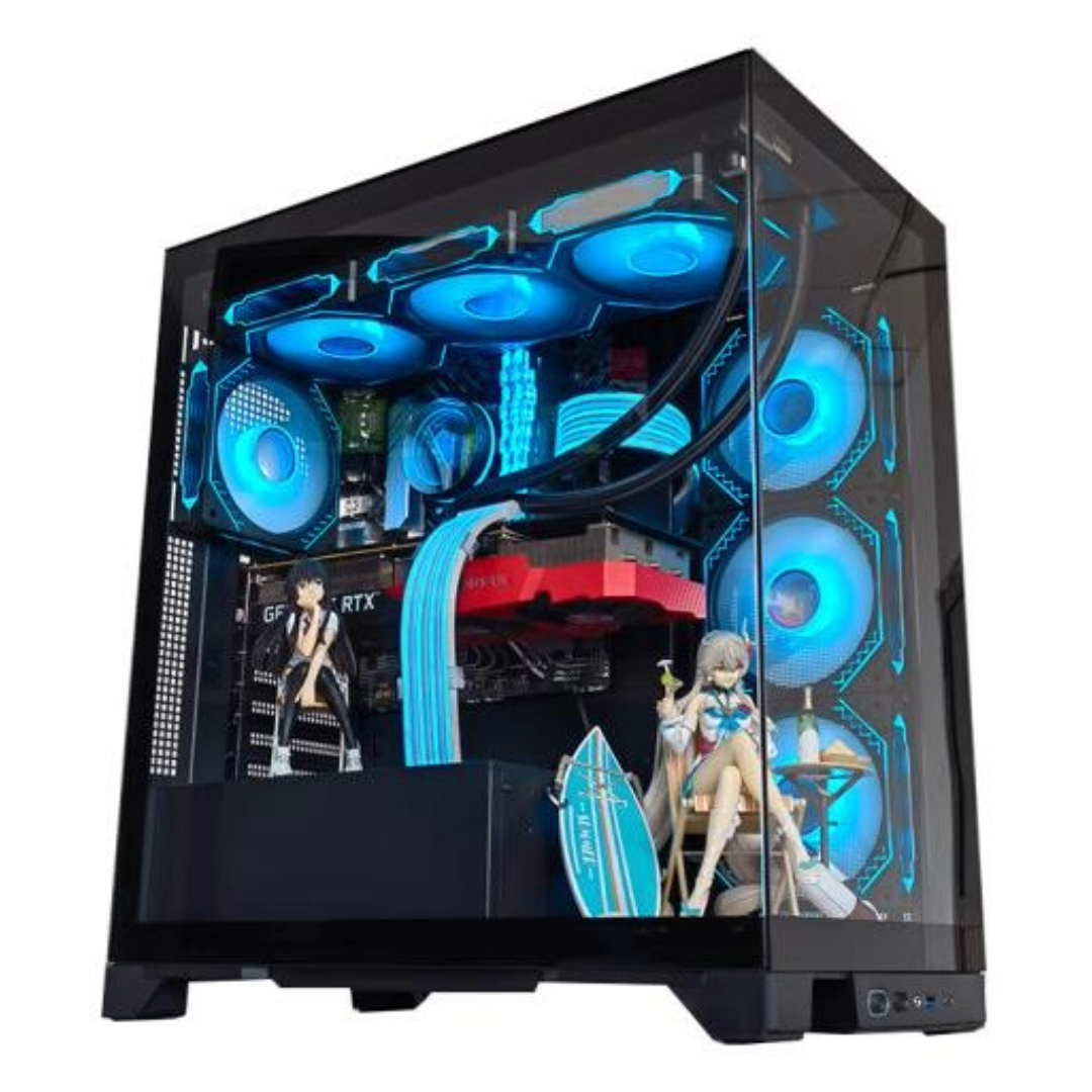 XPG INVADER X Tempered Glass Mid-Tower Case - Black(no fan included)
