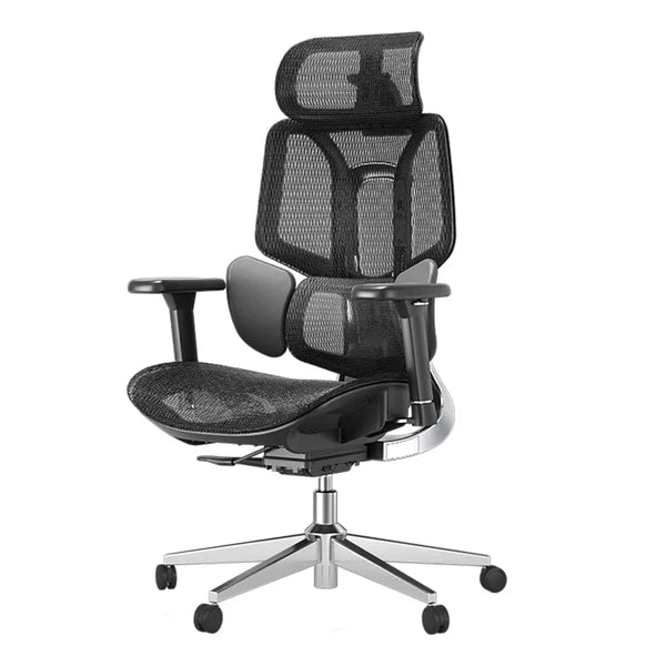 AutoFull HBADA E3 Air Ergonomic Office/Gaming Chair with Leg Rest (Black)