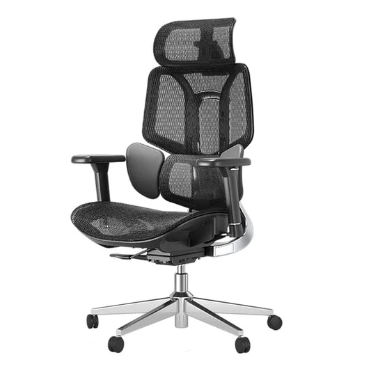 AutoFull HBADA E3 Air Ergonomic Office/Gaming Chair with Leg Rest (Black)