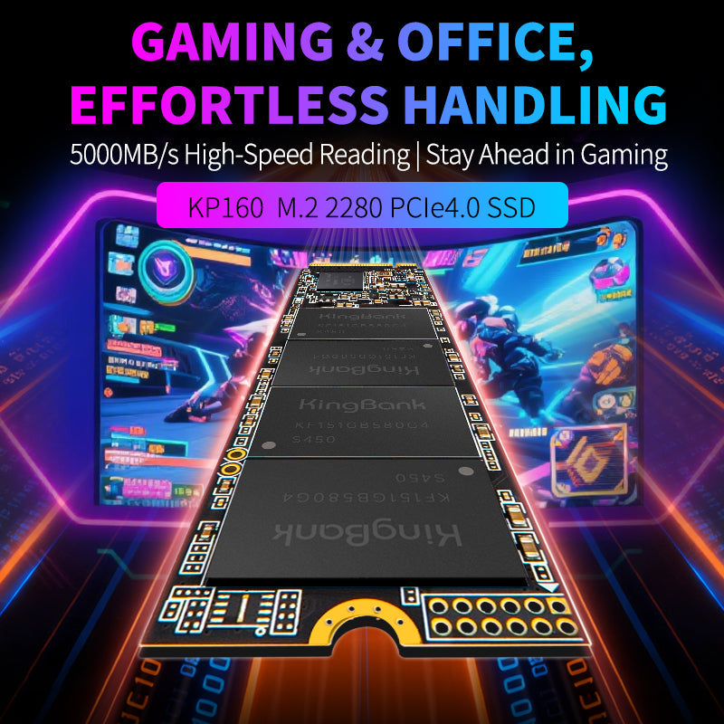 Kingbank KP160 1TB M.2 5000/4200 PCIe 4.0 NVMe M.2 2280 SSD