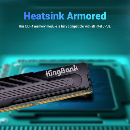 Kingbank KJIB DDR4 3200MHz 16GB CL22 Cxmt Intel Only Black