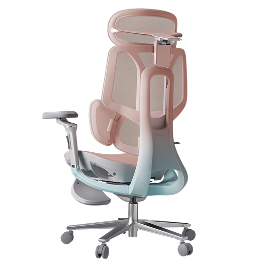 AutoFull HBADA E3 Pro 4.0 Ergonomic Office/Gaming Chair with Leg Rest (cherry blossom pink)