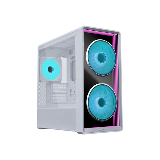 Lian Li Lancool 217 INF Infinity Mirror ATX Mid-Tower Case - White