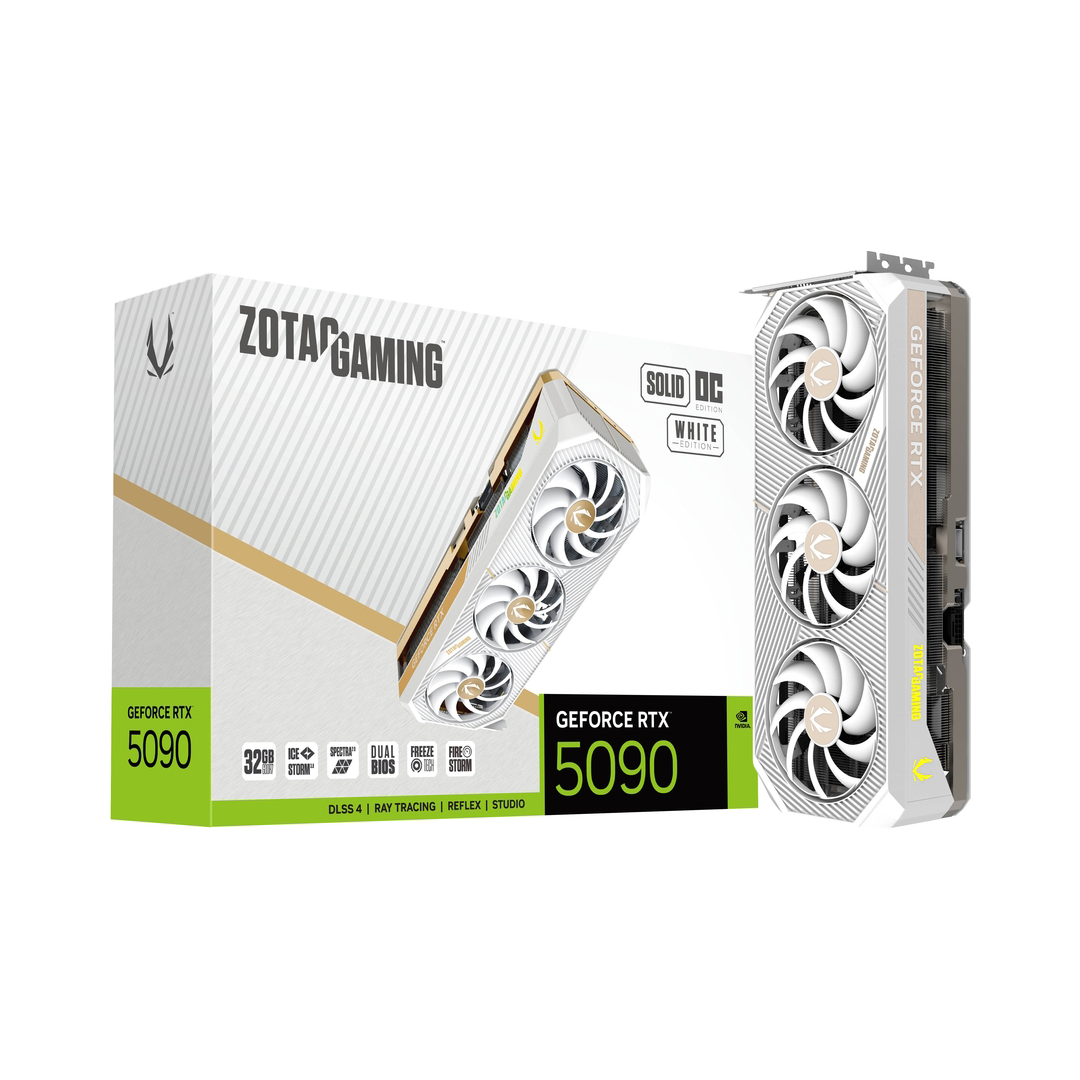 ZOTAC Gaming GeForce RTX 5090 SOLID OC WHITE 32GB GDDR7