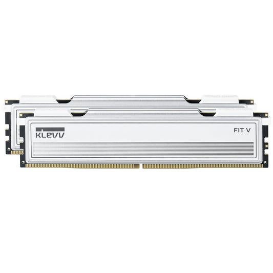 KLEVV FIT V 32GB (2 x 16GB) DDR5 6000MHz CL28 Desktop RAM - White