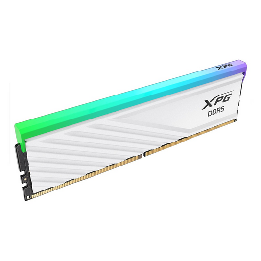 XPG Lancer Blade RGB 32GB (2 × 16GB) DDR5 6000MHz CL36 Desktop RAM – White