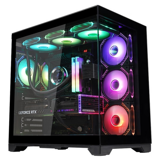 ATX Open-view case - Black （No fans included）