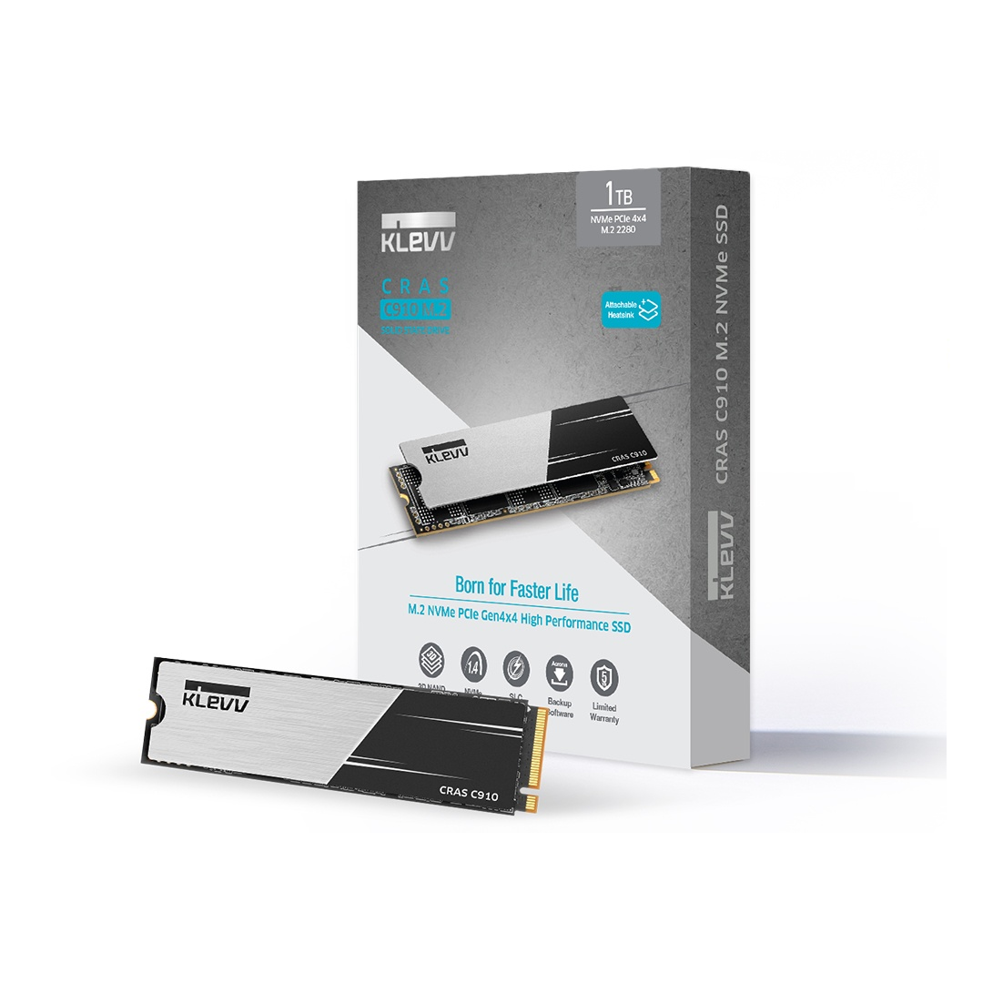 KLEVV 1TB CRAS C910 PCIe 4.0 NVMe M.2 2280 SSD