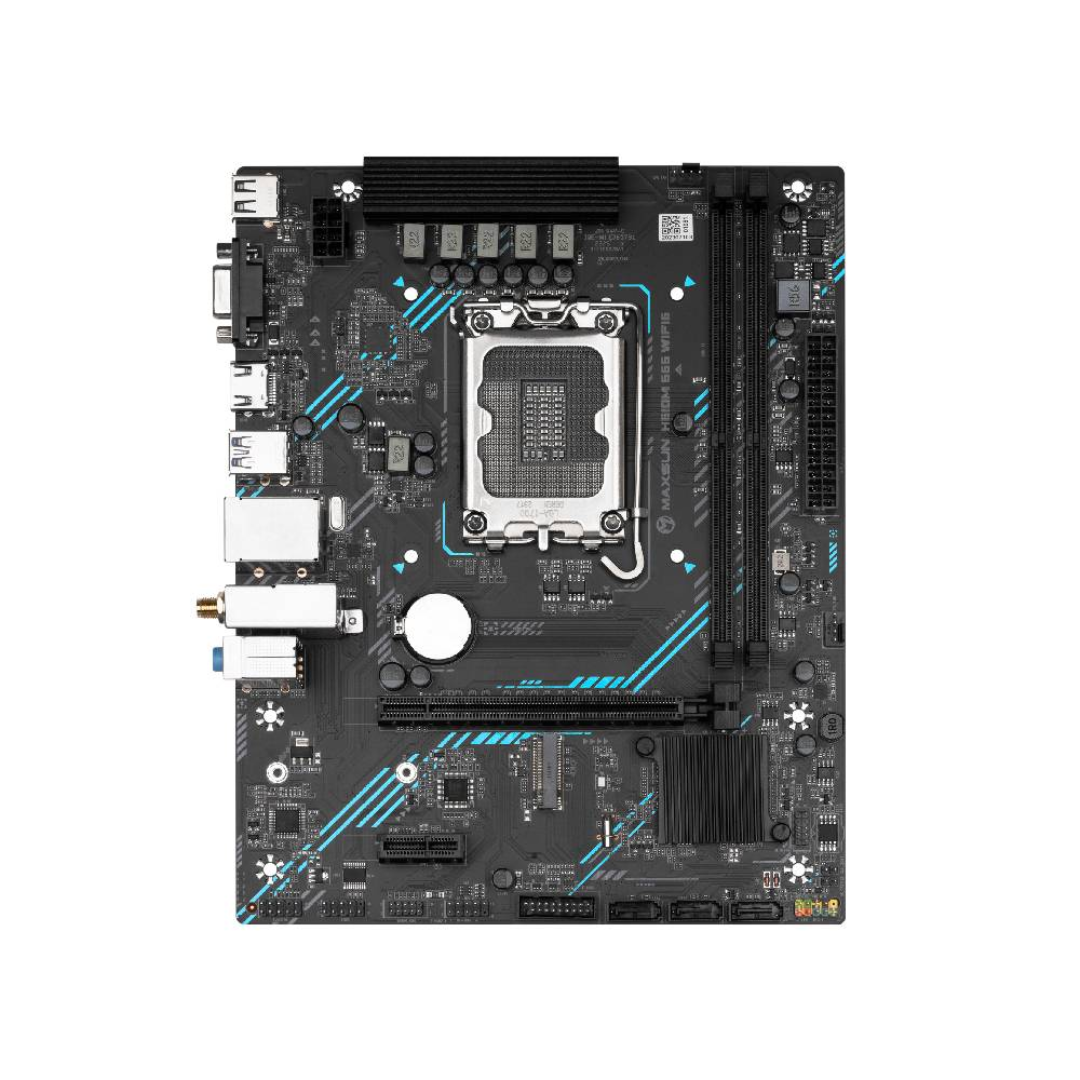 MAXSUN H610M 666 WIFI6 DDR4 LGA1700 mATX Motherboard