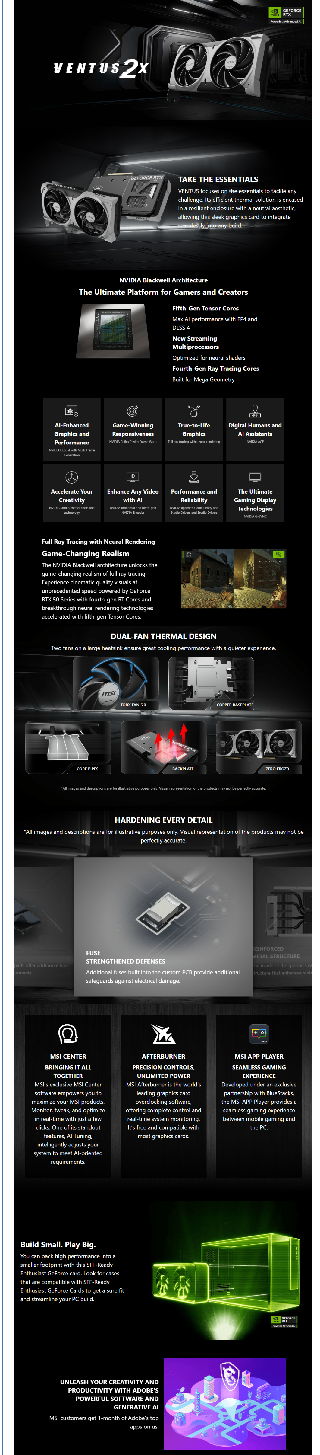 MSI GeForce RTX 5070 12G VENTUS 2X OC long picture