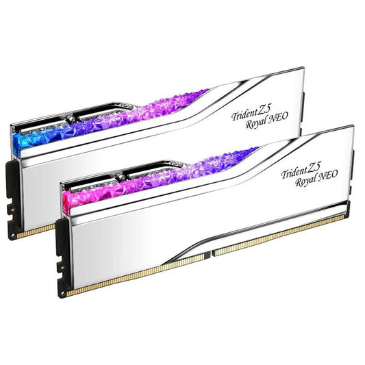 G.Skill Trident Z5 Royal Neo 32GB (2 x 16GB) DDR5 6000MHz CL28 Desktop RAM - Silver