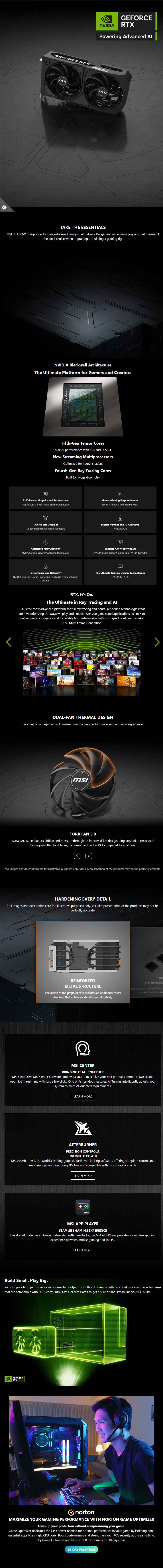 MSI GeForce RTX 5070 12G Shadow 2X OC Graphics Card long picture